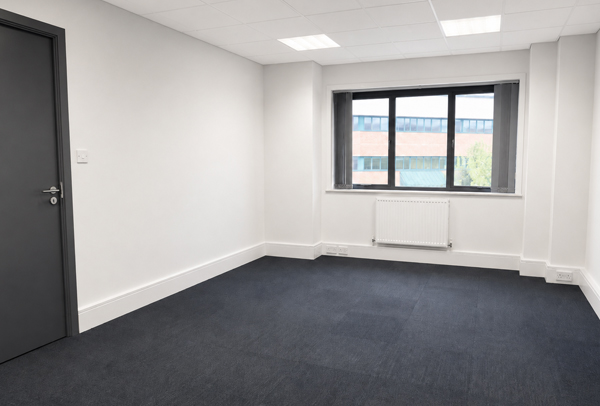 Working office after professional redecoration in Rugby