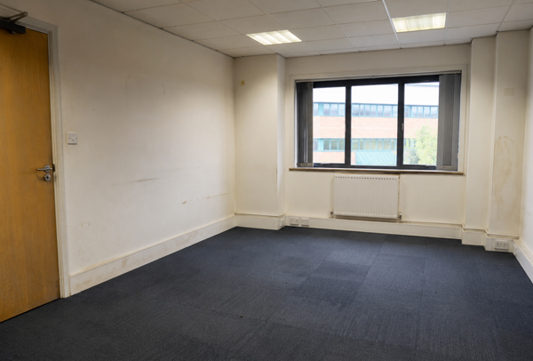 Working office before commercial redecoration in Rugby