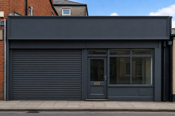 Commercial premises after professional painting and spraying in Milton Keynes