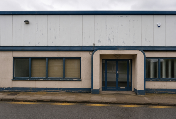 Existing commercial surface before refurbishment in Rugby