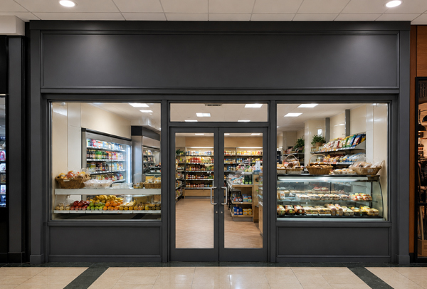 Commercial frontage after a painted makeover in Winslow