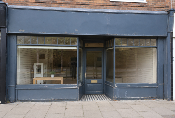 Shop front before painting in Milton Keynes