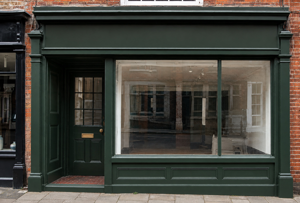 Traditional timber shop front after renovation painting in Winslow