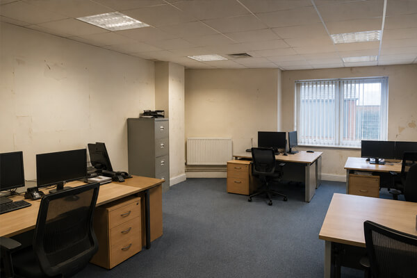 Office before a professional workplace refresh in Winslow