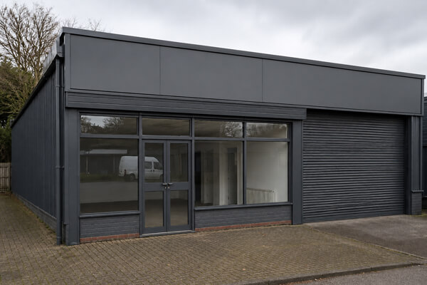 Business premises after commercial spray finishing in Winslow