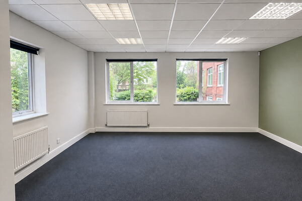 Commercial office after repainting in Milton Keynes