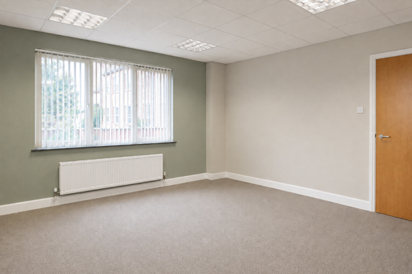 Office after refurbishment painting in Milton Keynes