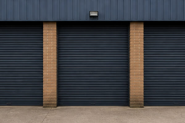 Factory roller shutter door after painting in Hatfield