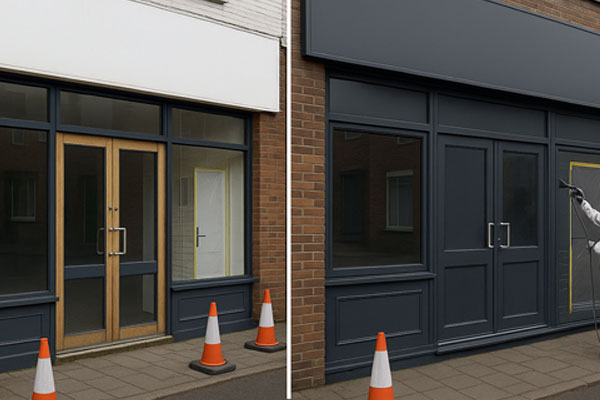 Shop Cladding painting in Lower Clapton
