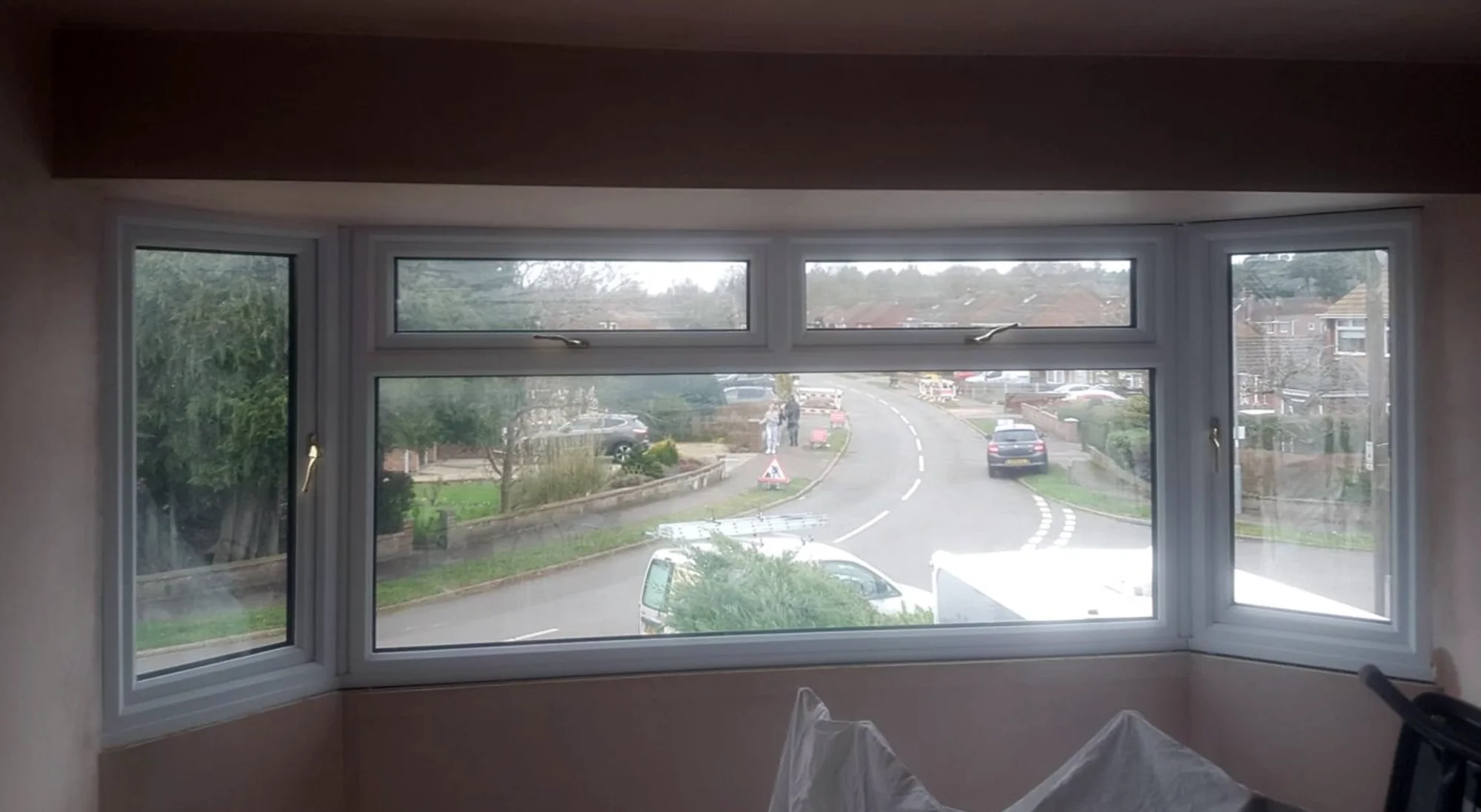 Before UPVC Window Spraying Camberley